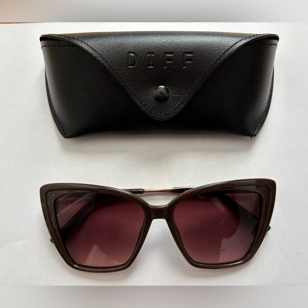 DIFF Heidi 56mm Cat Eye Sunglasses 🕶️🤎